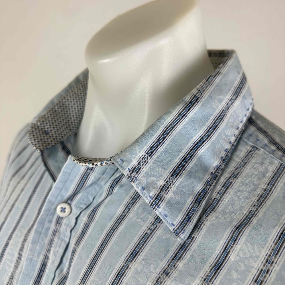 Bugatchi Intricate Pattern Shirt Size Mens Large